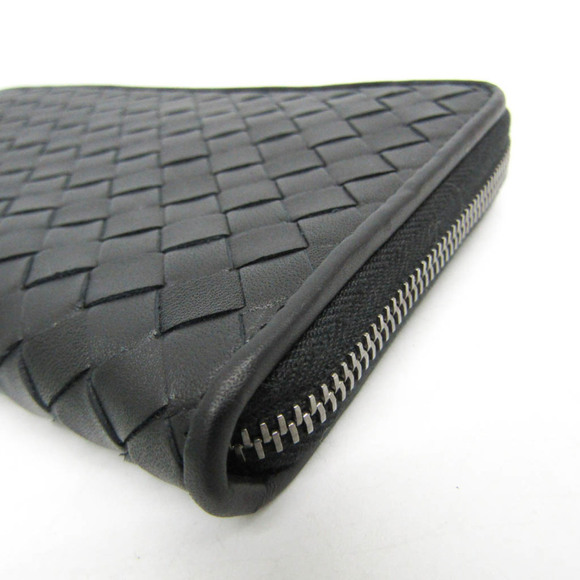 BOTTEGA VENETA Black Leather Intrecciato Wallet - Picture 8 of 13